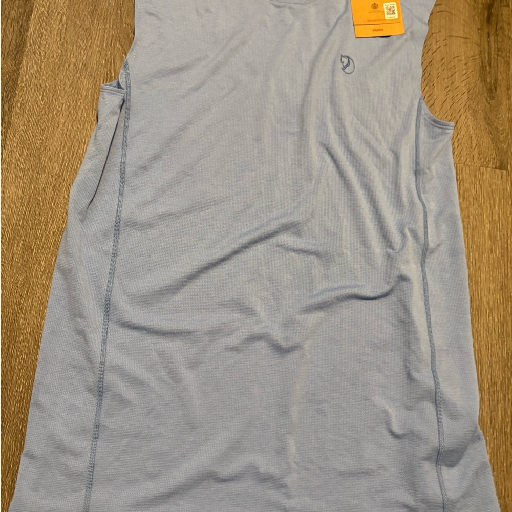 Fjallraven Light Blue Performance Tank Top